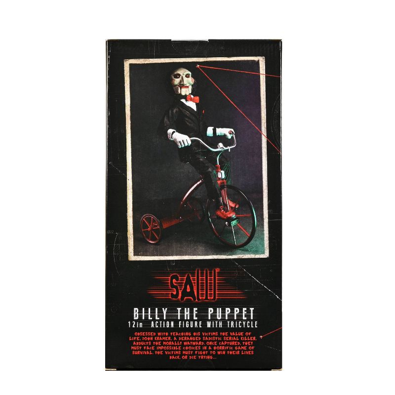 NECA Saw Billie The Puppet with Tricycle 12&#34; Action Figure, 4 of 6