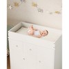 GustoWave Changing Table Dresser,Nursery Baby Dresser with 3 Drawers and a Cabinet,Modern Diaper Changing Station with Pad, Storage Crib for Bedroom - 2 of 4