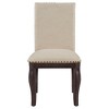 PAGED Wood Dining Chairs Upholstered Living Room Chairs Set of 4 Kitchen Chairs with Nailhead for Dining Room, Kitchen - 3 of 4