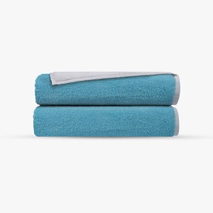 Depera Home 2pc Double Face Turkish Bath Towel Set - 1 of 3