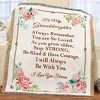 Collections Etc To My Granddaughter Fringe Border Tapestry Throw White - 2 of 2