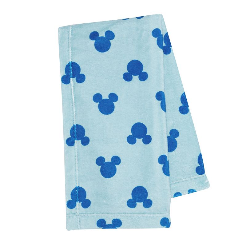 Lambs & Ivy Disney Baby Mickey Mouse Blanket & Plush Baby Gift Set - Blue, 4 of 9