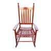 FONTOI Wooden Rocking Chair Porch, Wood Rocker Chairs with High Back, Widen Seat and Armrests for Home Garden, Brown, 24.5"*42.25"*32.9" - 4 of 4