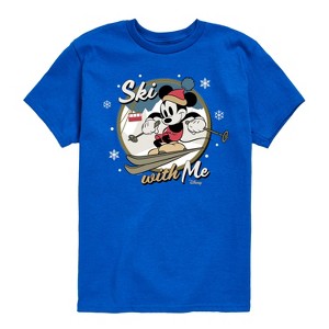 Boys' - Disney - Ski With Me Short Sleeve Graphic T-Shirt - 1 of 4