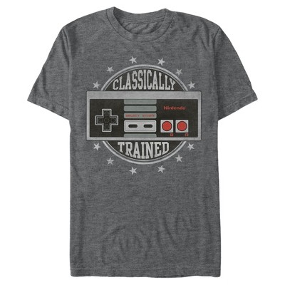 Men's Nintendo Classically Trained T-shirt - Charcoal Heather - X Large ...