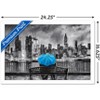 Trends International PD Moreno - Fine Art - Blue Umbrella Framed Wall Poster Prints - 3 of 4