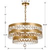Crystorama Lighting Perla 5 - Light Chandelier in  Antique Gold - 4 of 4