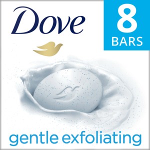 Dove Beauty Gentle Exfoliating Beauty Bar Soap - 1 of 4