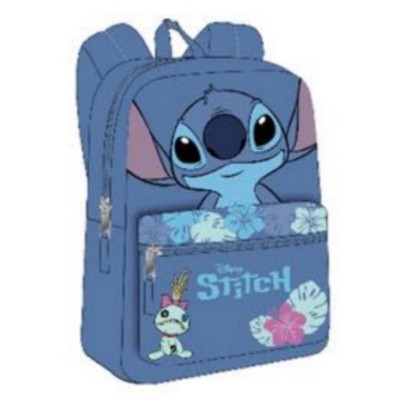Blue Lilo and Stitch Nylon School Backpack 16" Bookbag for Girls & Boys