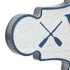 Metal Sign Welcome To the Lake Wall Decor Blue - Olivia & May: Iron Construction, Nautical Theme, Indoor/Outdoor - 2 of 4