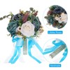 Unique Bargains Silk Wedding Artificial Flowers Bouquet 1 Pc - 4 of 4