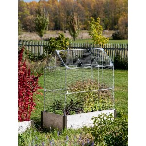 Gardener’s Supply Sturdy Chicken Wire Cloche Crop Coop Extension | Heavy Duty Plant Cage Height Extender for Outdoor Vegetable Raised Beds & Gardens| - 1 of 4