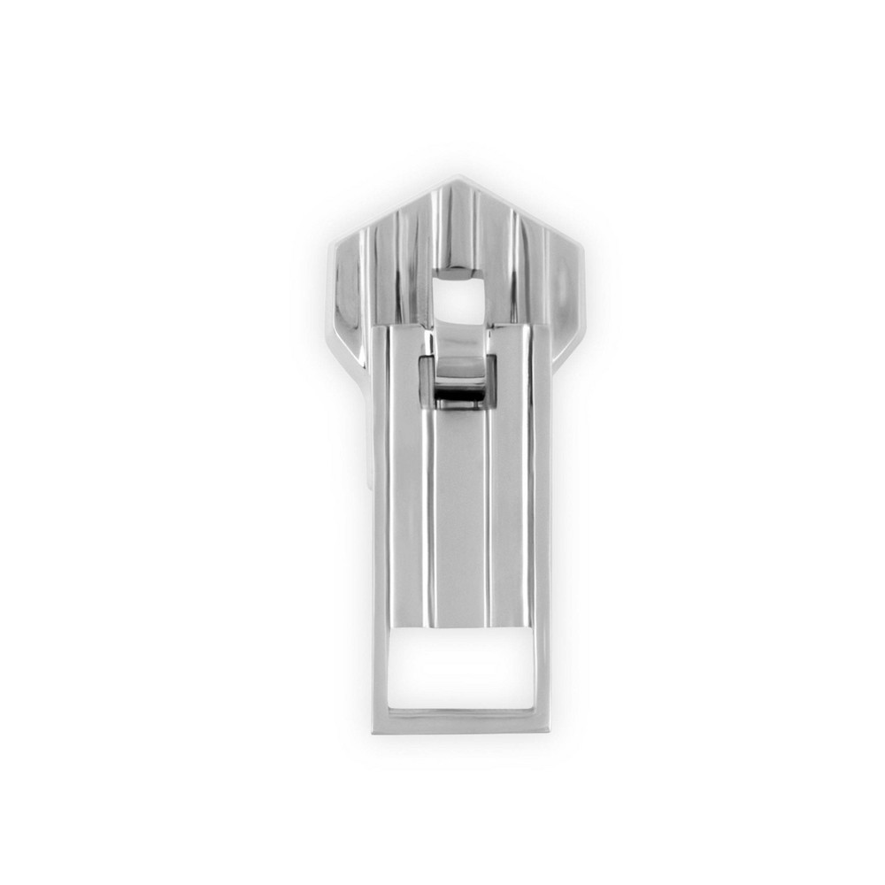 Dritz Brass Zipper Pull Nickel: Replacement Zipper Handles & Tags, Drawer Pulls, Brass Plated, Cabinet Knobs, 5.5" Length