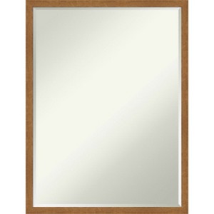 Amanti Art Carlisle Narrow Petite Bevel Wood Bathroom Wall Mirror - 1 of 4