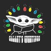 Women's Star Wars The Mandalorian Christmas The Child Galaxy's Greetings T-Shirt - 2 of 4