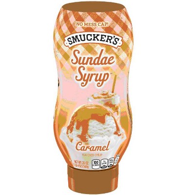 Smucker's Sundae Syrup Caramel Flavored Syrup, 20 Ounces (Pack of 4)