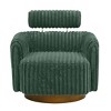 TiramisuBest Gray Luxe Velvet Swivel Chair - 2 of 4