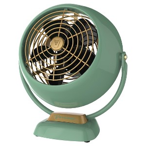 Vornado VFAN Jr. Vintage Air Circulator Fan Green: Electric Desk Fan, 2 Speeds, Portable, Metal, 6.2" Blade, 5-Year Warranty - 1 of 4