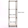 FONTOI 4-Tier Storage Shelving Unit for Indoor/Outdoor, Modular Rack, White, 13.78"*14.96"*49.21" - 4 of 4