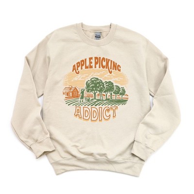 Simply Sage Market Women's Graphic Sweatshirt Apple Picking Addict