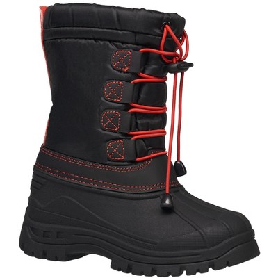 Coxist Kid's Tall Snow Boot - Winter Boot For Boys And Girls In Red ...