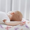 Sweet Jojo Designs Girl Baby Bassinet Fitted Sheets Set Butterfly Blush Pink and Purple 2pc - 3 of 4