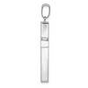 Black Bow Jewelry 14K White Gold Polished Hollow Latin Cross Pendant 22 x 42mm - 2 of 4