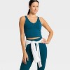 Women's Flex V-Neck Cropped Sports Bra - All In Motion™ - 3 of 4