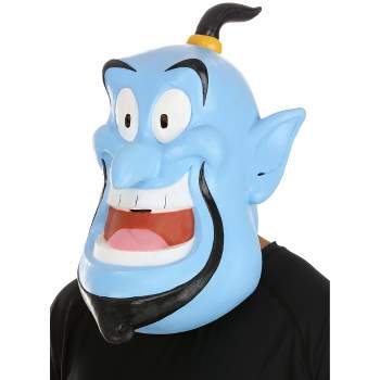 HalloweenCostumes.com   Men  Disney Aladdin Genie Costume Latex Mask for Adults and Kids, Black/White/Blue