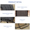TiramisuBest Folding Chaise Lounge Pool Chairs with Pillow, Reclining Back, Steel Frame & Mesh for Beach, Yard, Patio – Blue - 4 of 4