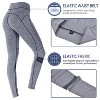 Women's Tummy Yoga Pants Leggings High Waist Running Tights 4 Way Stretch, Girls Leggings - 3 of 4