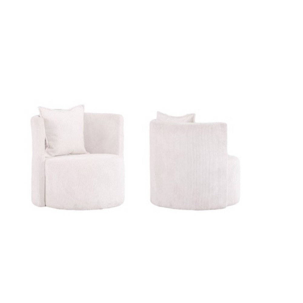 Brassex Penelope Accent Chair White