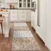 Modern Stripe Thin Rugs for Living Room Bedroom Bohemia Low Pile Non Slip Floor Mat Indoor Retro Soft Washable Carpet Home Decor - 2 of 4