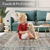 Vintage Old Carpet, Machine Washable Non-Slip Hairless, Foldable Floor Mat, Living Room, Bedroom, Dormitory - 4 of 4