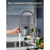 Cobbe Brushed Nickel Kitchen Faucet with Pull Down Sprayer, Stainless Steel Kitchen Sink Faucets for 1 or 3 Hole, Single Handle Faucet - 2 of 4