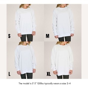 Simply Sage Market Embroidered Texas Bluebonnet Flower Lightweight Garment Dyed Sweatshirt - 1 of 2