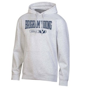 NCAA BYU Cougars Gray Fleece Hooded Sweatshirt - 1 of 3
