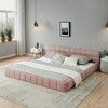 GDFStudio Olivia Chenille Upholstered Tufted Bed with Headboard - 2 of 4