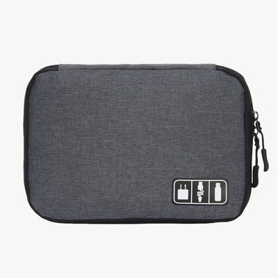 Hynes Eagle Electronic Organizer Travel Cable Tech Case-Gray