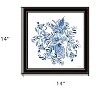 HomeRoots Floral Calligraphy Sketches Black Framed Print Wall Art - 3 of 4