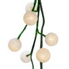 Kurt Adler 6-Foot Green Garland with 48 Warm White LED Lights and White Ball - image 3 of 4