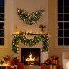 Christmas Wreath Set of 6 with Pre-Lit Warm,Flame Retardant PVC, Battery Operated, Complete Outdoor & Indoor Holiday Decor, Reusable & Easy to Install - 4 of 4