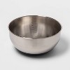 Joseph Joseph 4pc Stainless Steel 100 Collection Nesting Prep & Store Bowl Set with Lids: Mixing Bowls, Non-Slip Base - 3 of 4