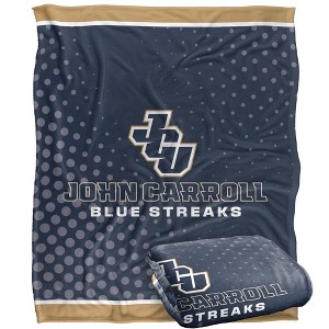 John Carroll University Logo Dots Silky Touch Blanket White 50x60 - 1 of 4