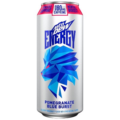 Mountain Dew Energy Pomegranate Blue Burst Energy Drink - 16 fl oz Can