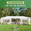 Angel Sar 10x30 FT Outdoor Party Tent Gazebo with 8 Removable Sidewalls, Large Wedding Canopy with Windows & Stakes for Garden Events - 2 of 4