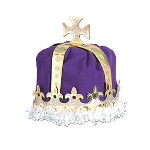 Beistle Royal Kings Crown Hat One Size Purple 66109-PL - 1 of 1
