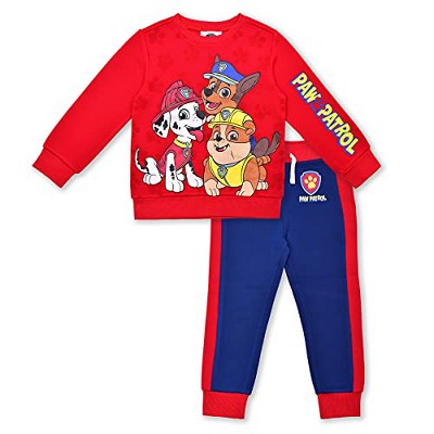 Nickelodeon Boy's 2-Pack Paw Patrol Graphic Pullover Sweatshirt and Jogger Pants Set for toddler