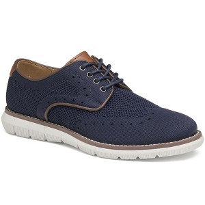 Johnston & Murphy Big Kid Holden Knit Wingtip Boys Dress Casual Lace-Up Shoe - 1 of 3