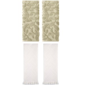 REGALWOVEN 4 Pcs Cotton Bathroom Absorbent Soft Boho Hand Towel - 1 of 4
